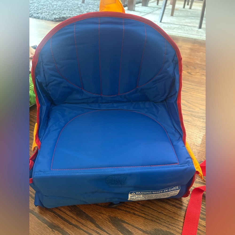 1999 Fisher-Price Stow'n Go Toddler Booster Seat Backpack Bag + Instructions